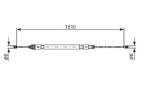 Handbremsseil Citroen T. C2 03- Le/Pr