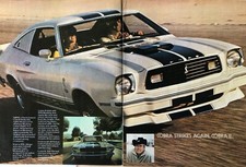 Vintage 1976 Ford Mustang Cobra Original Ad