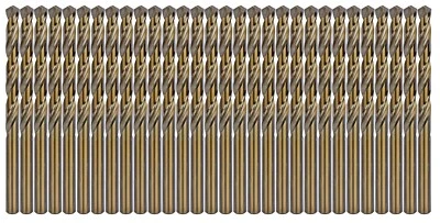 MAX-CRAFT Cobalt Drill Bit Set 3/8" M35 HSS Co Twist Jobber Metalworking Drill-30Pcs