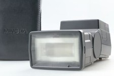 Near MINT Minolta PROGRAM FLASH 4000 AF With Case Battery From JAPAN