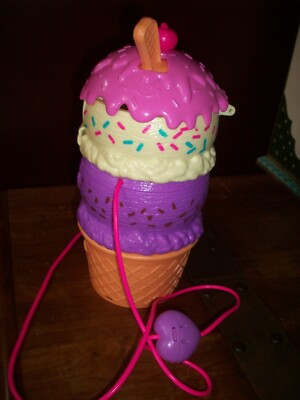 Polly Pocket Spin  N Surprise Compact Playset Ice Cream Cone Shape Incomplete