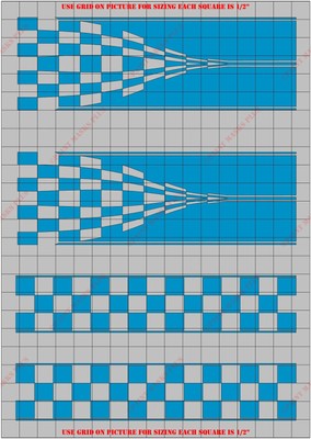 CKR9303PT Checker Stripes General Paint Mask/ Stencil Kit