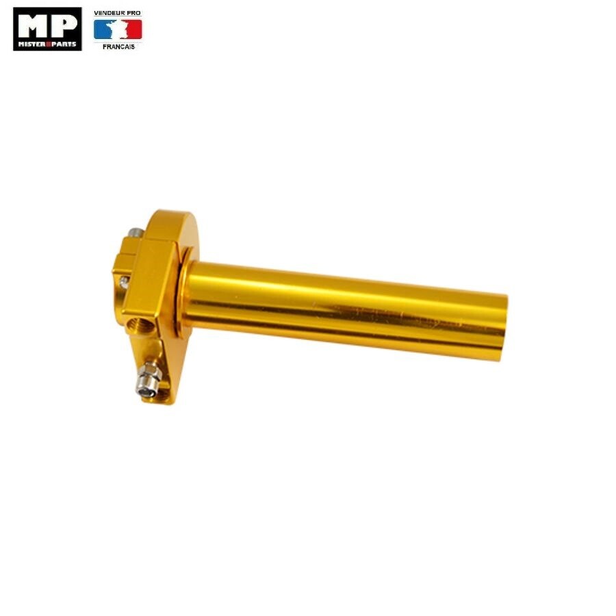 Poignée de gaz universelle tirage rapide or aluminium guidon 22mm