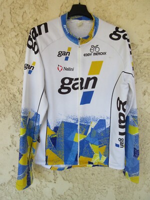 Maillot Cyclisme Vintage Nalini - Gan - Eddy Merckx - Taille M - Manches Courtes