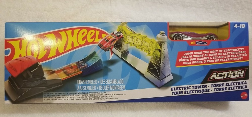 NEW IN BOX - Mattel Hot Wheels Action Electric Tower Play Set w/ Car