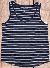 Womens Sz S Easy Sleeveless Tank Top NWT GAP Navy Stripe - 807205 2b31