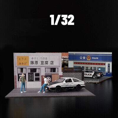 Fujiwara Tofu Shop Scene 1:32 Model Parking Garage Initial D