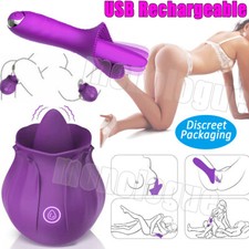 Licking-Vibrator-Nipple-Clit-Licking-Women-Rechargeable-Toy-use Lubricants New
