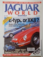 Jaguar World Monthly April 2002 E-Type XK8 Coombs Mk2 XJ-S X300 V12 XKR X-Type