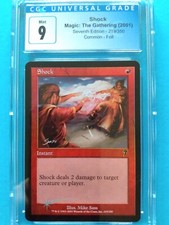 🌈🔥⚡FOIL Shock⚡🔥🌈 7th Edition | Vintage 2001 MTG | Mint+ CGC 9!