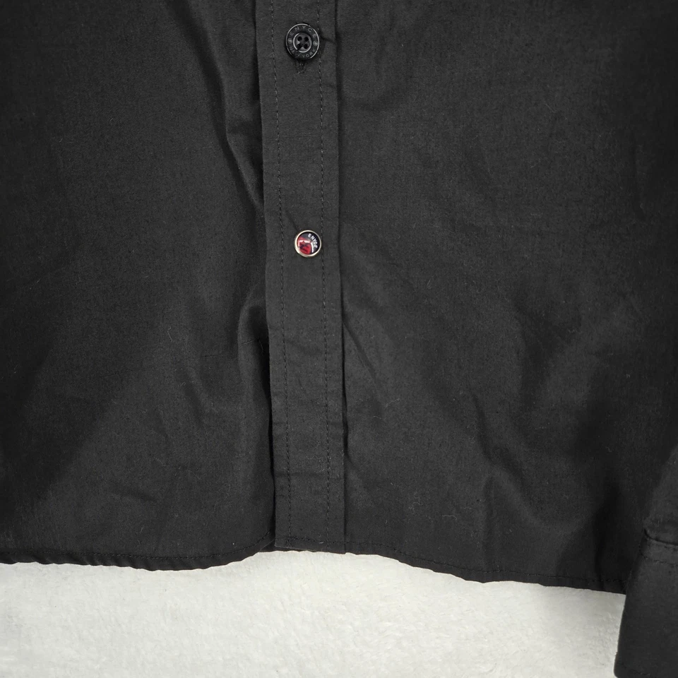 Camisa Enyce Para Hombres 3XL Negra Gris Camuflada Con Botones Manga Larga Urbana Ropa de Calle Foto 4 de 4