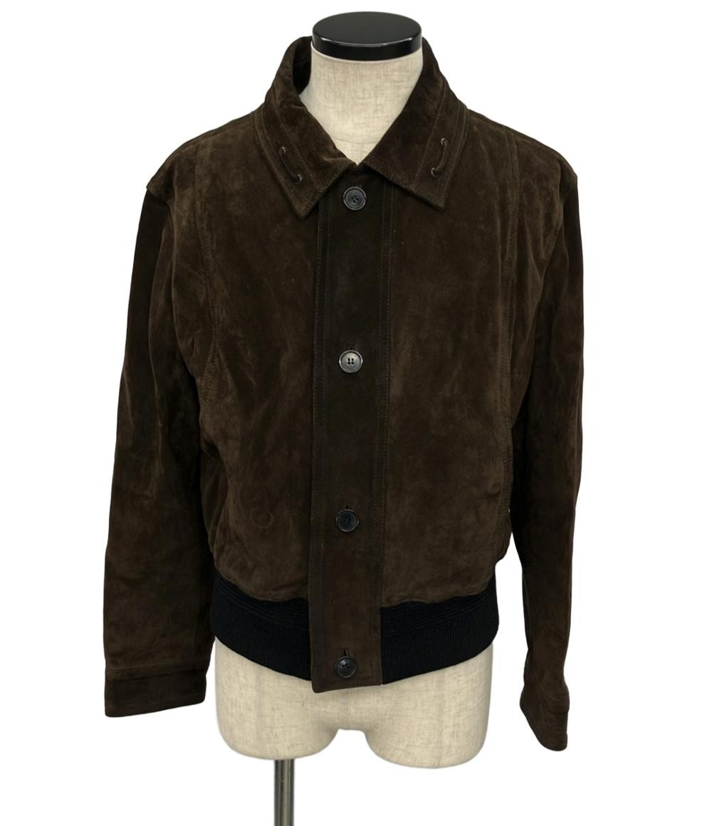 Saint Laurent Giacca di Pelle Uomo Taglia 48 L Marrone AW Inverno 2022