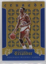 2015-16 Panini Excalibur Crusade Blue 166/199 Dominique Wilkins #13 HOF 06xk