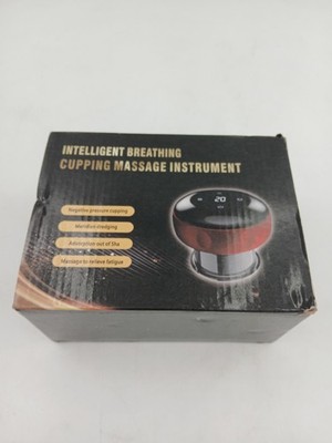 Intelligent Breathing Cupping Massage Instrument Black Electric Therapy Device