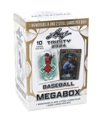 2024 Leaf Trinity Baseball Mega Box   Memorabilia Card per box!   Sealed