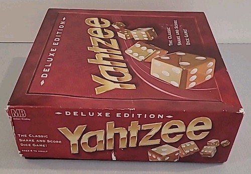 Vintage 1997 Milton Bradley MB Yahtzee Deluxe Edition Gold Dice Board Game - Bild 7 von 8