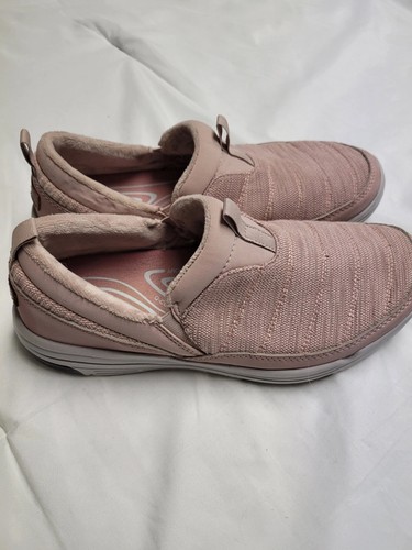 Ryka Water Repellent Slip-On Shoes - Adel Knit Pink Rose 7/W New - Picture 1 of 2