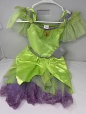 Disney Tinker Bell Green/Purple Costume Child Size 7/8