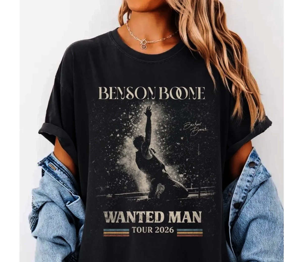 Vintage Benson Boone Concert Tour 2026 T-Shirt, Fan gift | eBay