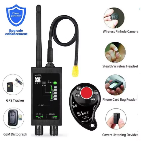 NEW M8000 GPS Tracker Anti Spy Hidden Camera Detectors RF & Bug Detector