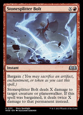 LP Stonesplitter Bolt (151) Wilds of Eldraine WOE MTG Magic