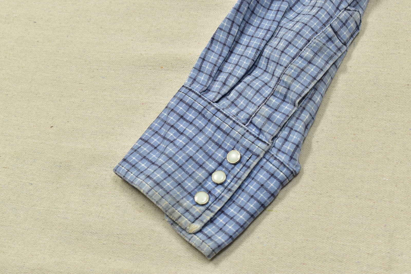 Wrangler FR Flame Resistant Plaid Western Snap Work Shirt Blue XXL Regular HRC 2 thumbnail 7