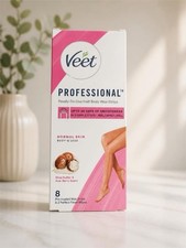 Veet Ready-To-Use Half Body Wax Strips, 8 Ct