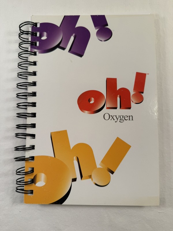 Oh! Oxygen Network Notebook Paperback Blank Lined Pages Vintage Cable Network