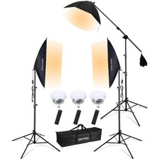 Softbox Lighting Kit3Pack, 20x28in Soft Box 28in Octa Softbox 85W 2700-6400K ...