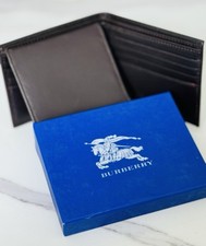 Burberry Leather Men  Wallet Dark brown