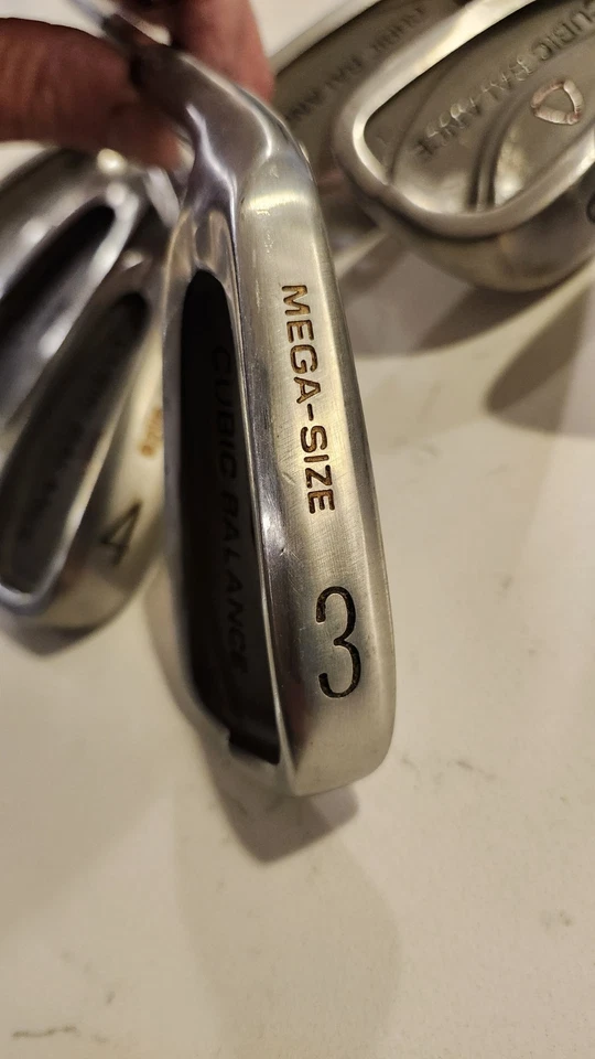Nice Used Set Of LEFT HAND Cubic Balance Mega Size Irons, 3-PW, Regular Flex  - Image 2 of 4