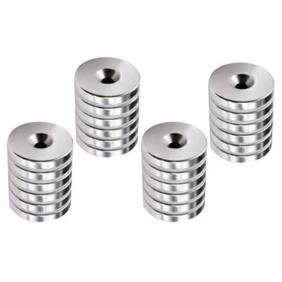 5 10 20 Stück Starke Neodym Ringmagnete N50 20mm x 5mm Loch Permanentmagnet Für - Bild 1 von 4