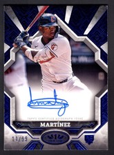 2025 Topps Tier One #BOA-AM Angel Martínez Break Out Autographs Blue Foil