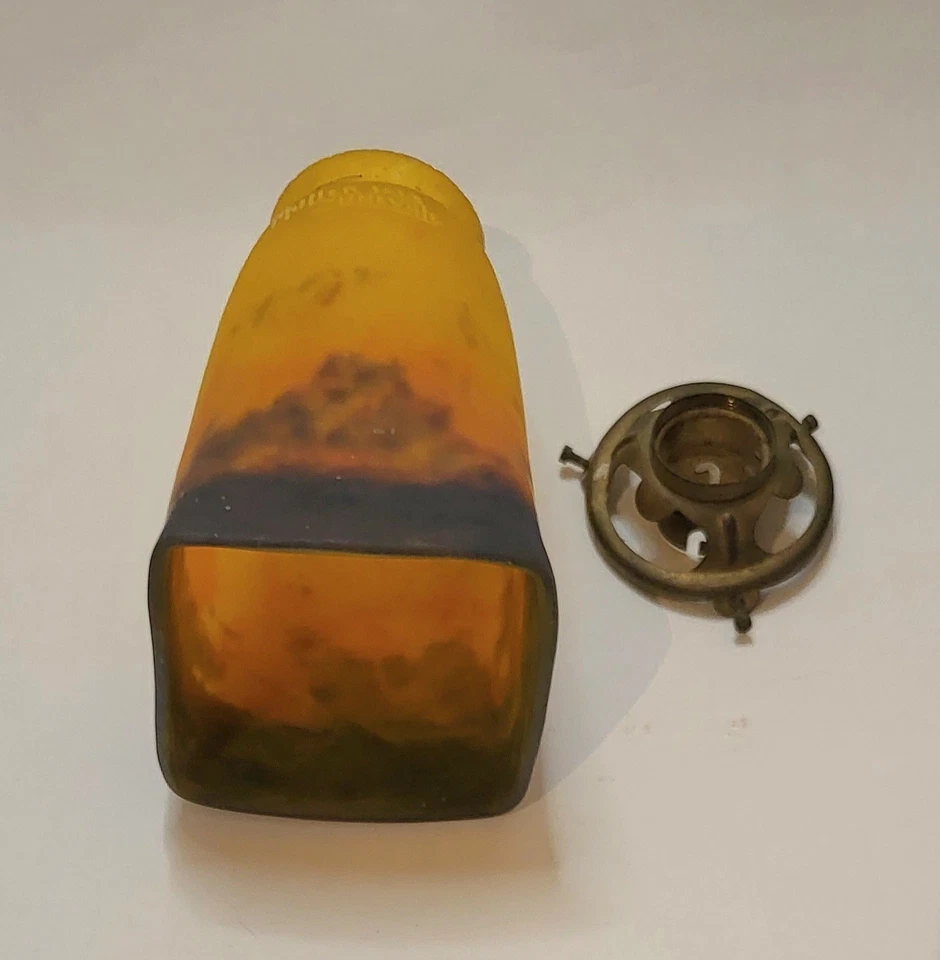 Tulipe Pâte de Verre Signée : Muller Frères Luneville - Photo 3/4