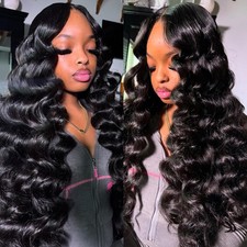 Loose Wave Bundles Human Hair with 5x5 Closure, (18 20 22+16) 12A 100% Real Hu
