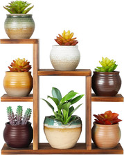 Small Desk Plant Stand 7 Tiers Window Sill Plant Shelf Tabletop Succulent Stand