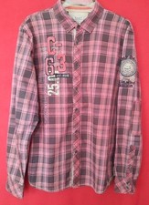 CAMP DAVID -  super Herren Hemd Langarm Kariert Rot/Schwarz  Gr. M/L - TOP -