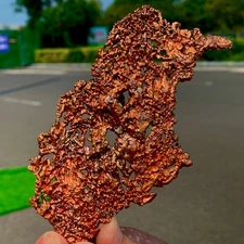116G Rare!! iridescent Native Copper crystal mineral specimen