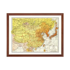 Old Map of China 1943 - Vintage China Art Wall Decor