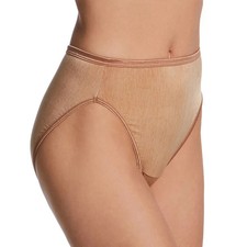 4 Pcs Vanity Fair Illumination HI-CUT briefs TOTALLY TAN 13108 Sz 6 /M