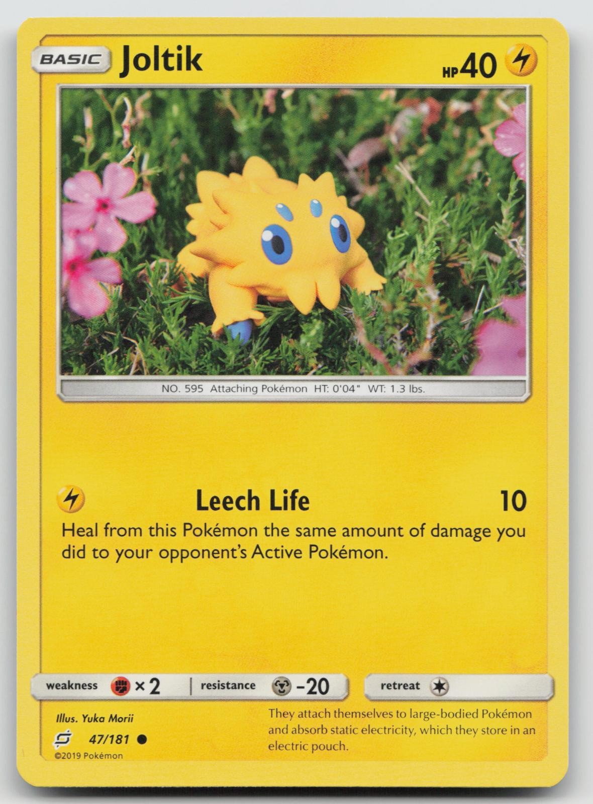 Joltik 47/181 Team Up Yuka Morii Pokemon LP