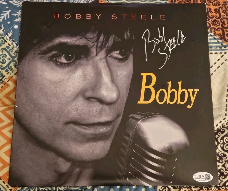 Bobby Steele Signed Bobby Record Cover Album
