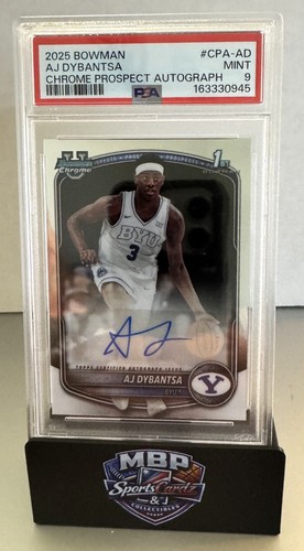 AJ Dybantsa #CPA-AD 2025 Bowman Chrome Prospect Autograph card