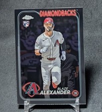 Blaze Alexander Rookie RC 2024 Topps Chrome Update Series Card #USC53 Orioles. rookie card picture