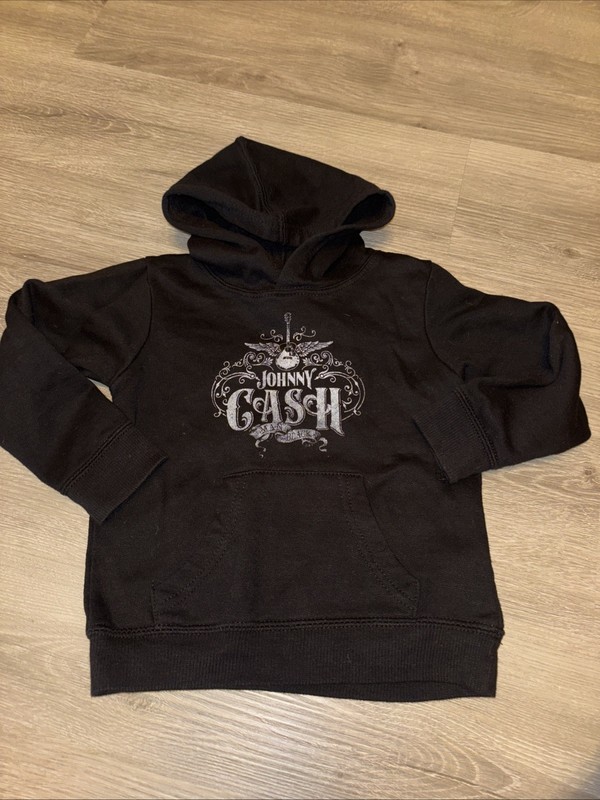 Kids 2T CASH Johnny Cash Pullover Hoodie 