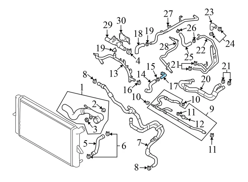 VW TOUAREG 2004-2008 - TDI Turbocompresor derecho 07Z145874J Foto 4 de 4