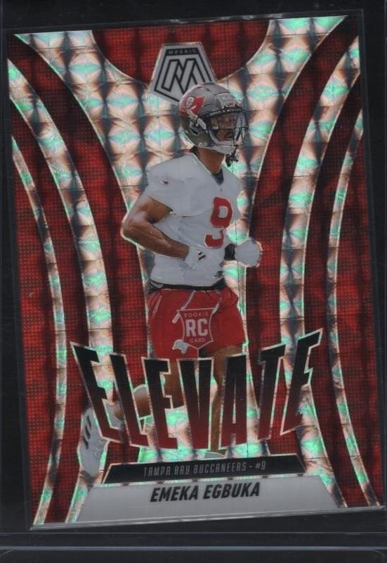 2025 Panini Mosaic #2 Emeka Egbuka Elevate Mosaic Red