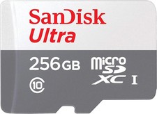 SanDisk Ultra 256GB Class 10 MicroSDXC UHS-I Memory Card Ultra