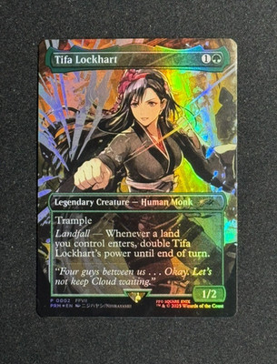FOIL   Tifa Lockhart Borderless Final Fantasy See Description Promo MagicCon