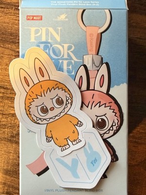 Authentic Pop Mart the Monsters Labubu Pin For Love Confirmed Letter Y With Box